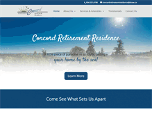 Tablet Screenshot of concordretirementresidence.com